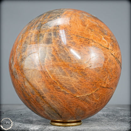 Natürlicher Pfirsich-Mondstein Kristall-Kugel -6580,72g