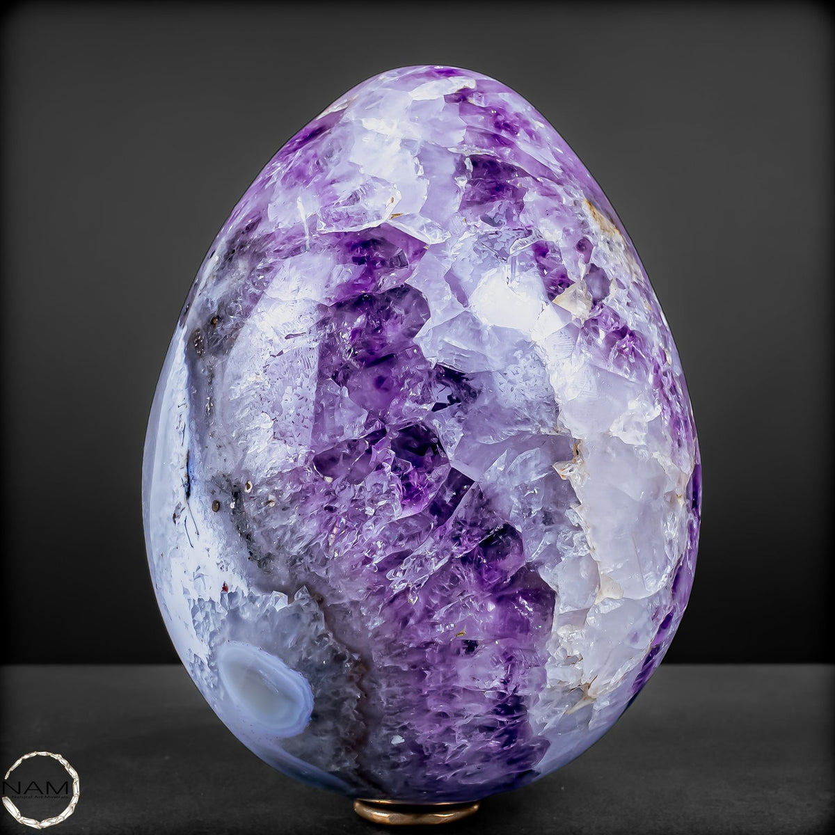 Orca-Amethyst-Ei – Faszinierende Kristallwelten - 3008,47g