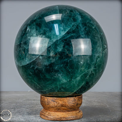 Natürliche Grüne Fluorit Kristallkugel, Spitzenqualität - 6619,14g