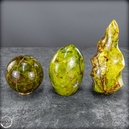 Außergewöhnliches Grünes Opal Set -1624,24g