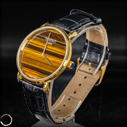 Tigeraugen-Uhr mit Schweizer Uhrwerk -46,80g 127,75ct