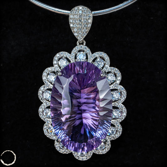 Amethyst-Anhänger – ein Meisterwerk aus Licht, Tiefe und Eleganz 15,64g 78,2ct