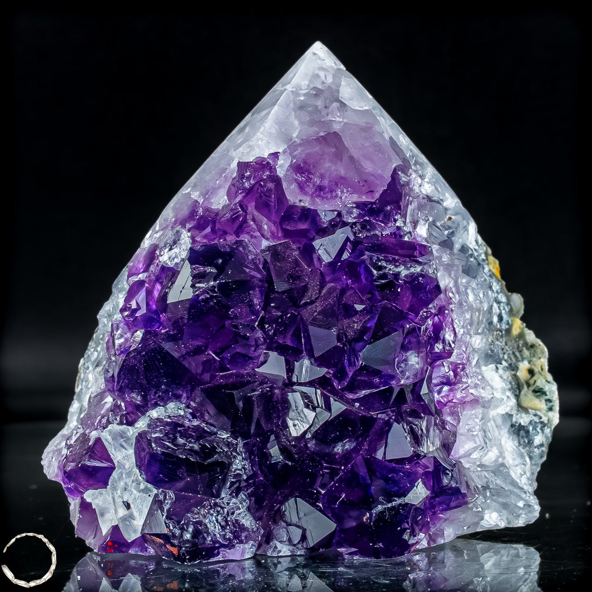 Natürliche Amethyst-Kristall Druse/Spitze - 473,19g