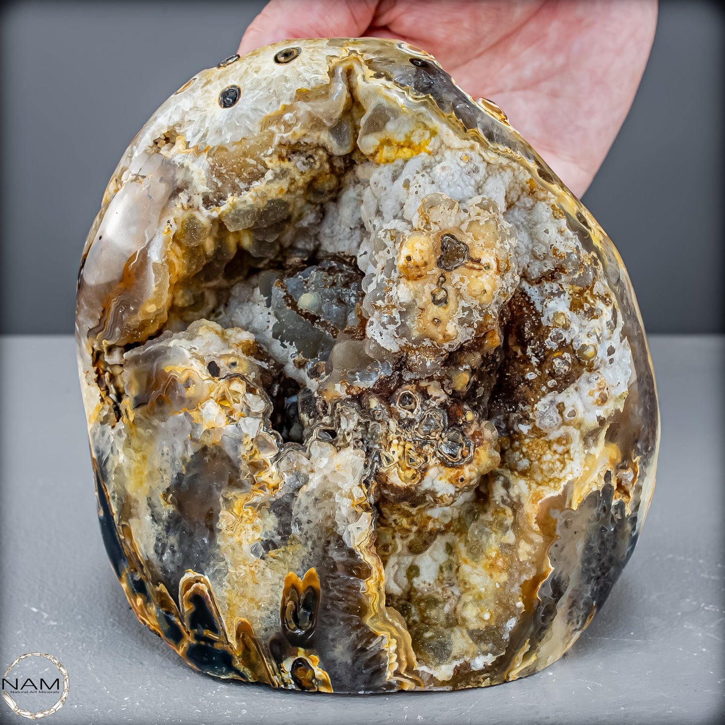 Achat-Druse –  Natürlichen Schönheit aus Brasilien 1661,19g