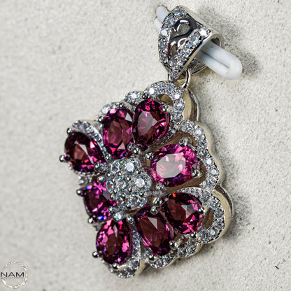 Traumhafter Rubellit-Turmalin Anhänger aus 925er Silber –  17,3ct