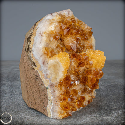 Citrin-Quarz Druse, Brasilien -1850,51g