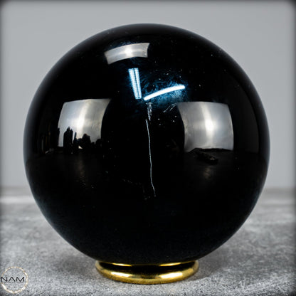 Natürliche Schwarze Obsidian Kristall-Kugel - 1168,17g - 95mm