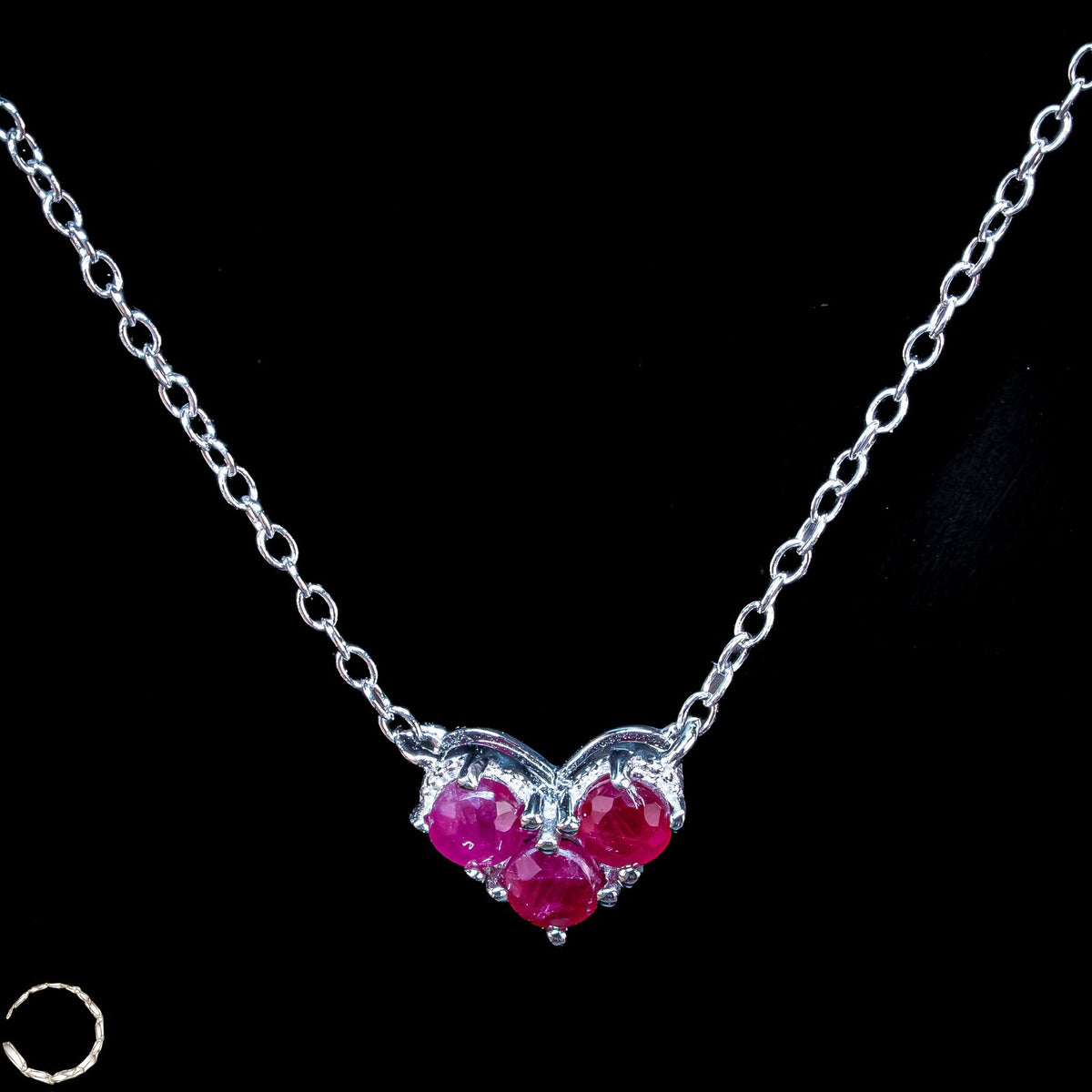 Ausdrucksstarke Rubin-Kette – zeitlose Eleganz mit Charakter  1,77g 8,85ct