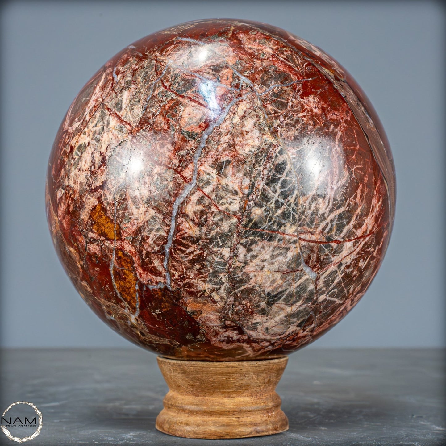 Natürliche Roter Jaspis Kugel Vom Himalaya - 2223,56g - 135mm
