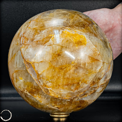 Große Natürliche Quarz Kristall-Kugel "Golden Healer" -4149,61g