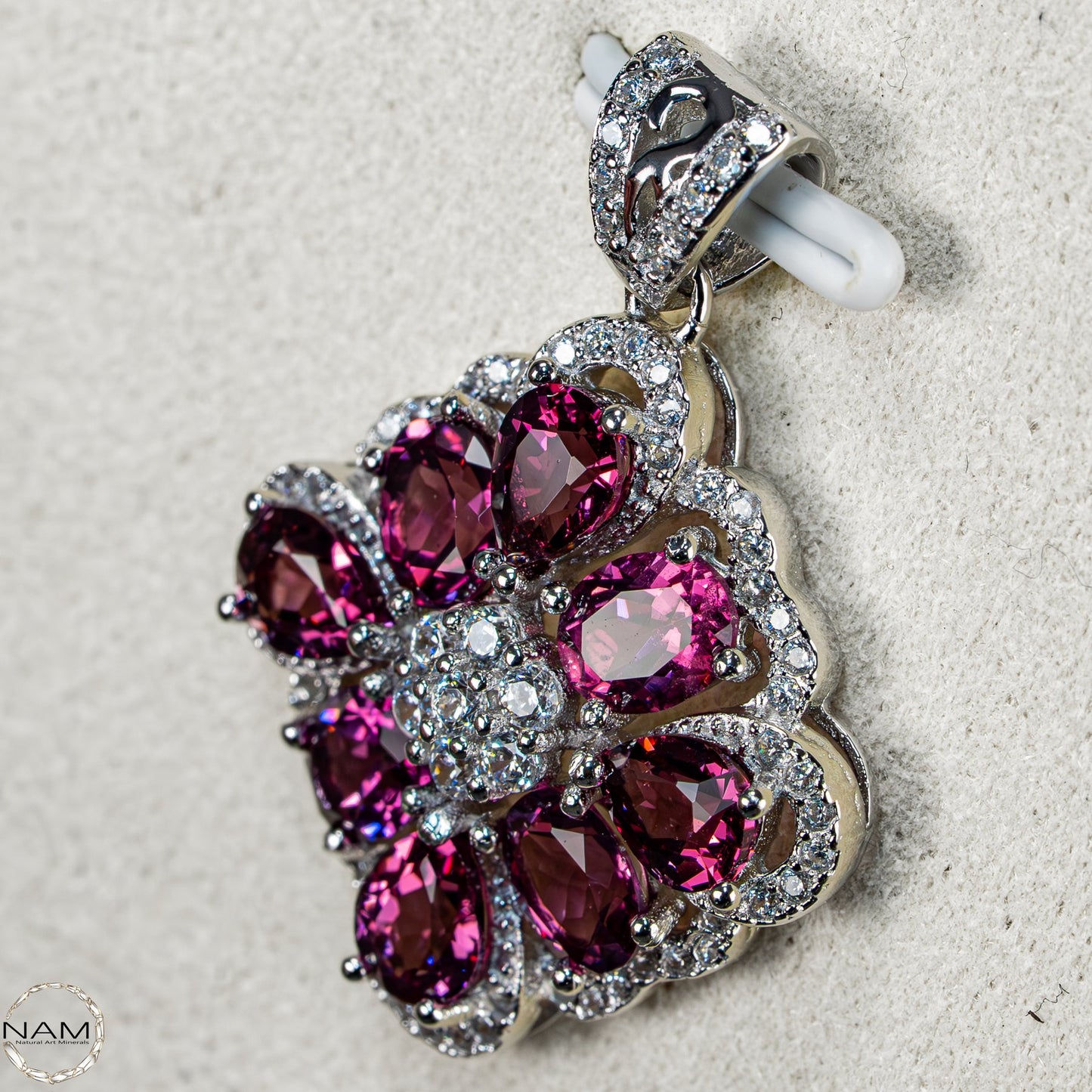 Traumhafter Rubellit-Turmalin Anhänger aus 925er Silber –  17,3ct