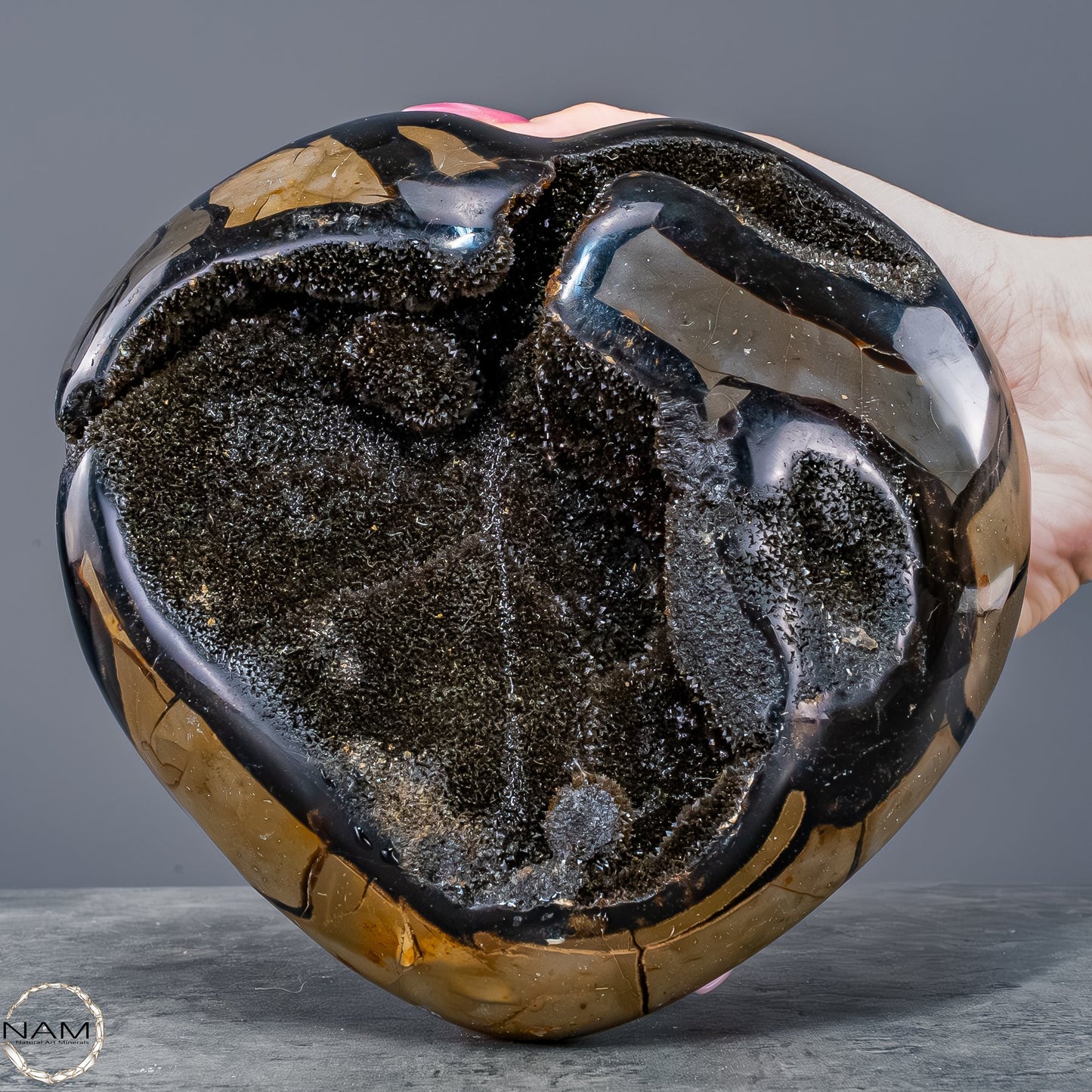 Septarien-Herz – Symbol für Erdverbundenheit und innere Stärke - 1972,27g