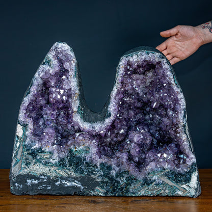 Natürlicher Zwillings-Amethyst und Achat-Druse, Uruguay - 22419,37g