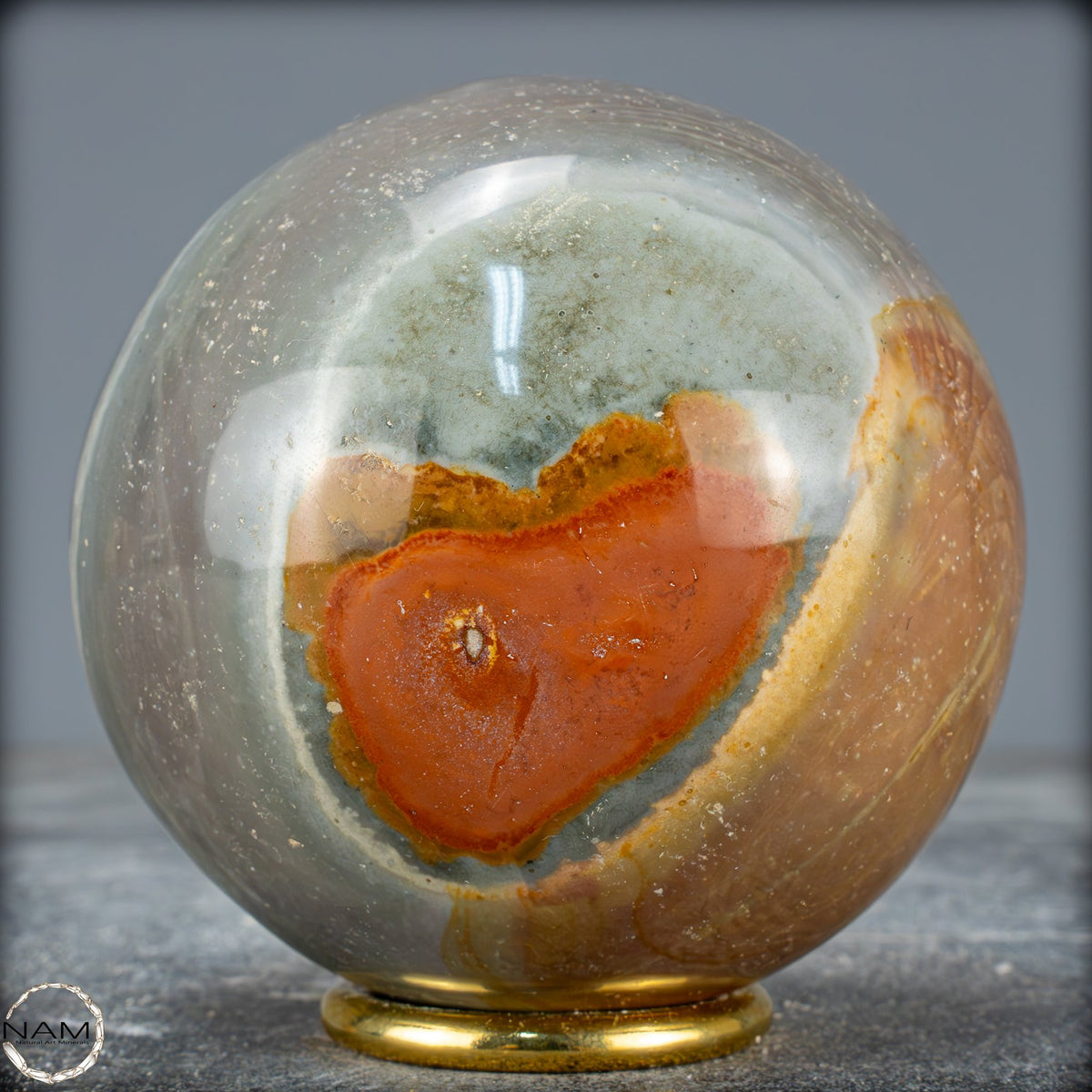 Natürliche Polychrome Jaspis Kristall-Kugel -894,35 g
