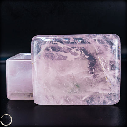 Rosenquarz Schmuckkästchen – Eleganz für Ihre Lieblingsstücke - 859,25g