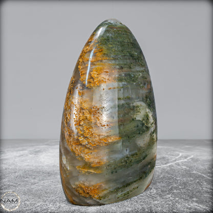 Natürliche Grüne-Quarzkristall Freiform aus Brasilien - 667,96g