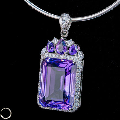 Amethyst-Anhänger – ein Meisterwerk aus Licht, Tiefe und Eleganz 6,71g 33,55ct