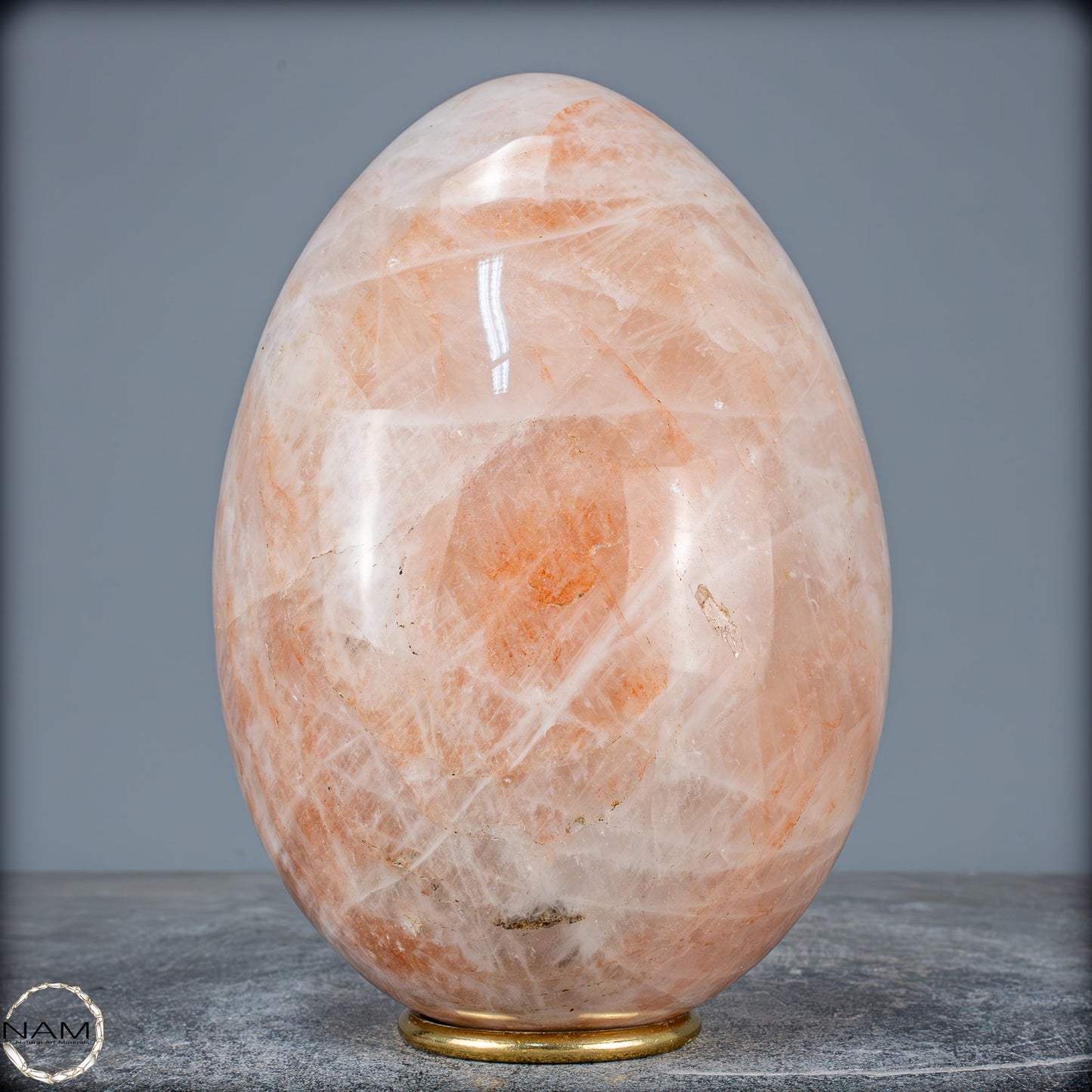 Natürliches Rotes Feuerquarz-Kristall Ei - 5563,12g