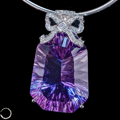 Amethyst-Anhänger – ein Meisterwerk aus Licht, Tiefe und Eleganz - 14,85g