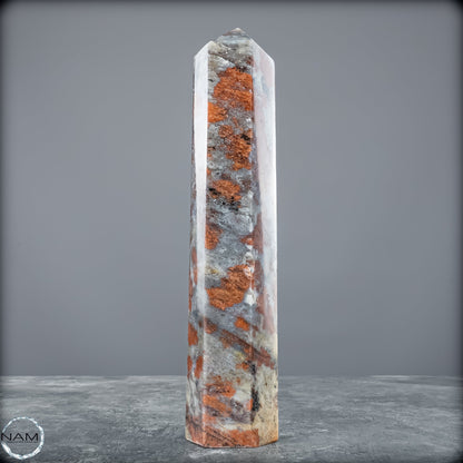 Natürliche Rote Aventurin Obelisk aus Madagaskar - 677,22g