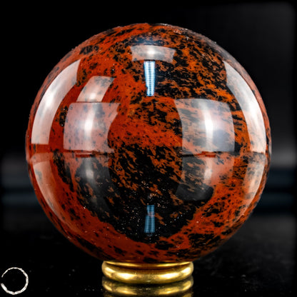 Natürliche Mahagoni-Obsidian Kristall-Kugel - 463,16g