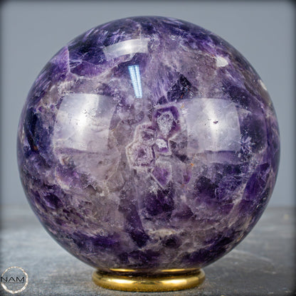 Natürliche Chevron-Amethyst Kristallkugel aus Bolivien - 1106,79g - 94mm