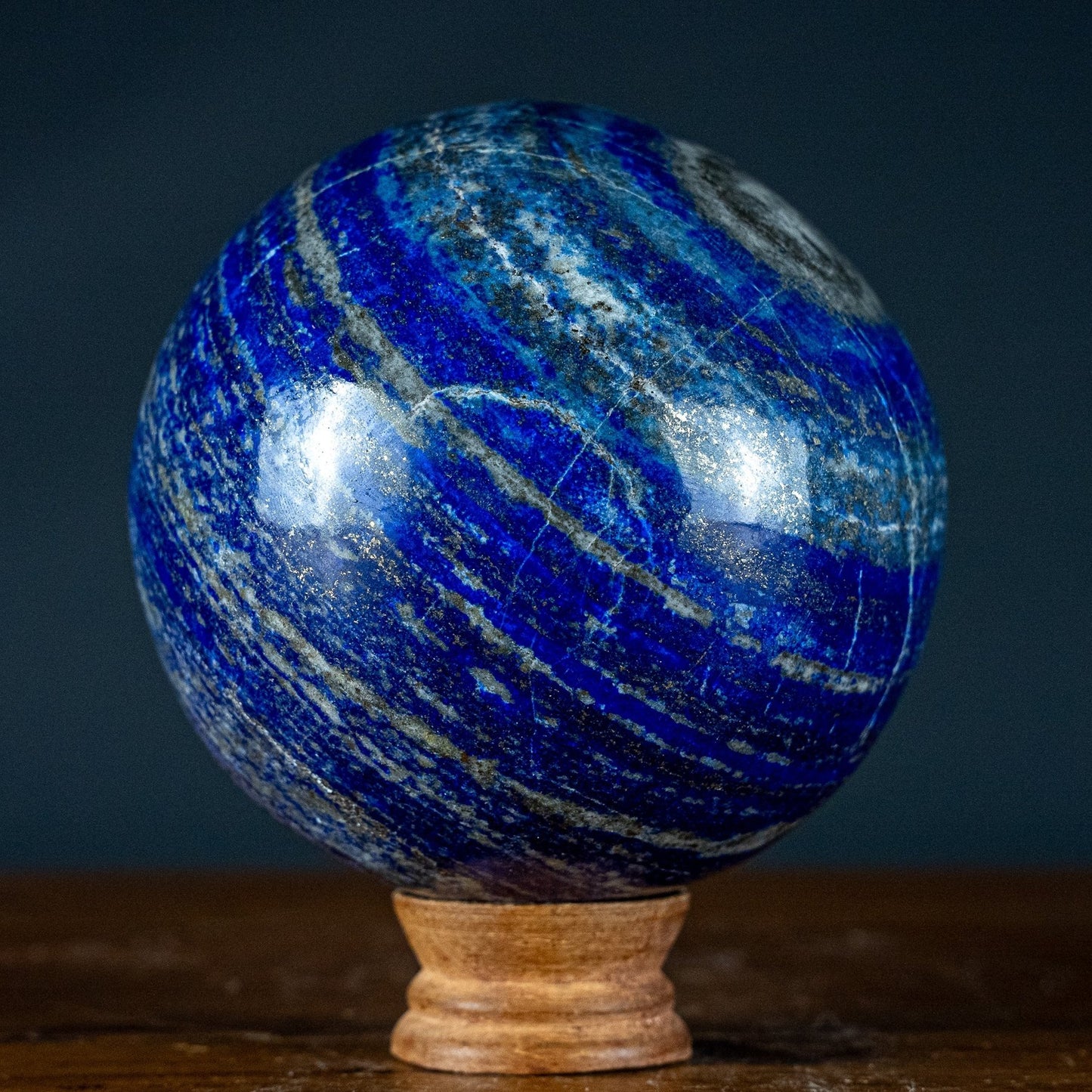 Natürliche Lapislazuli-Kristall-Kugel - 2668,81g - 120mm