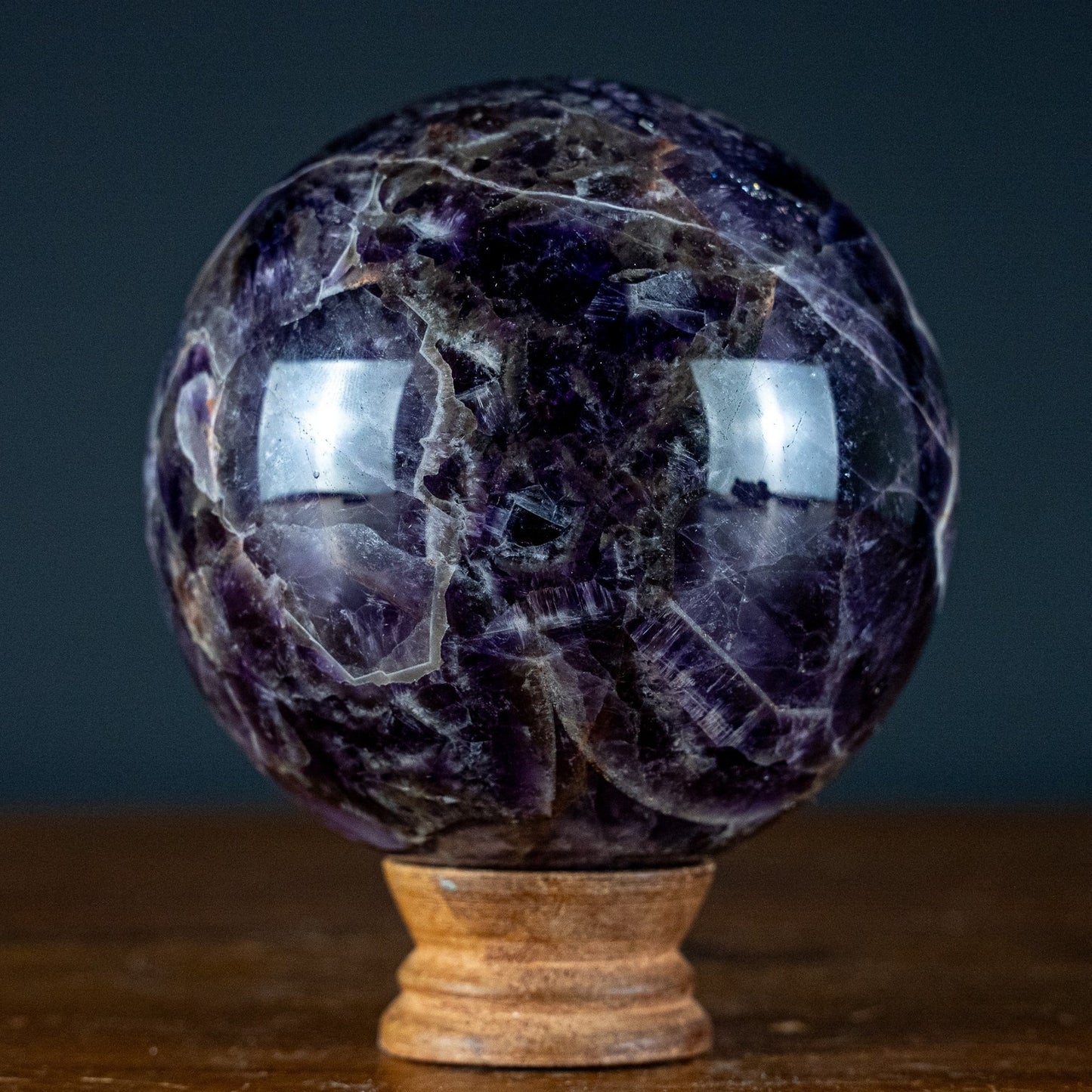 Natürliche Chevron-Amethyst Kristallkugel aus Bolivien - 1611,18g - 110mm