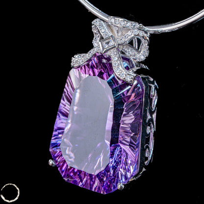 Amethyst-Anhänger – ein Meisterwerk aus Licht, Tiefe und Eleganz - 14,85g