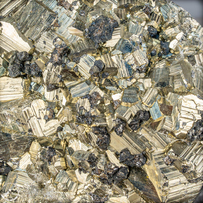 Natürliches Pyrit, Quarz und Galena Kristall Herz/Druse - 2721,21g
