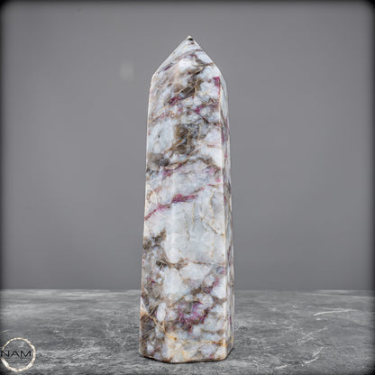 Einzigartiger Rubellit-Obelisk - 535,55g