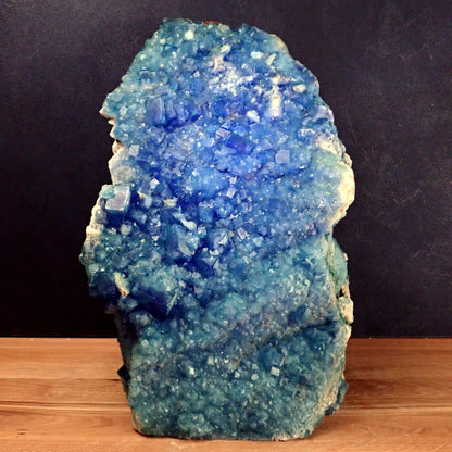 Natürliche blau-grüne Fluorit-Kristallcluster-Skulptur - 24752,60g