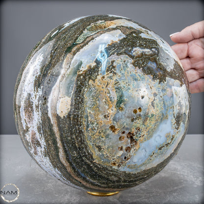 Natürliche Ocean-Jaspis-Achat Kugel - 11620,77g