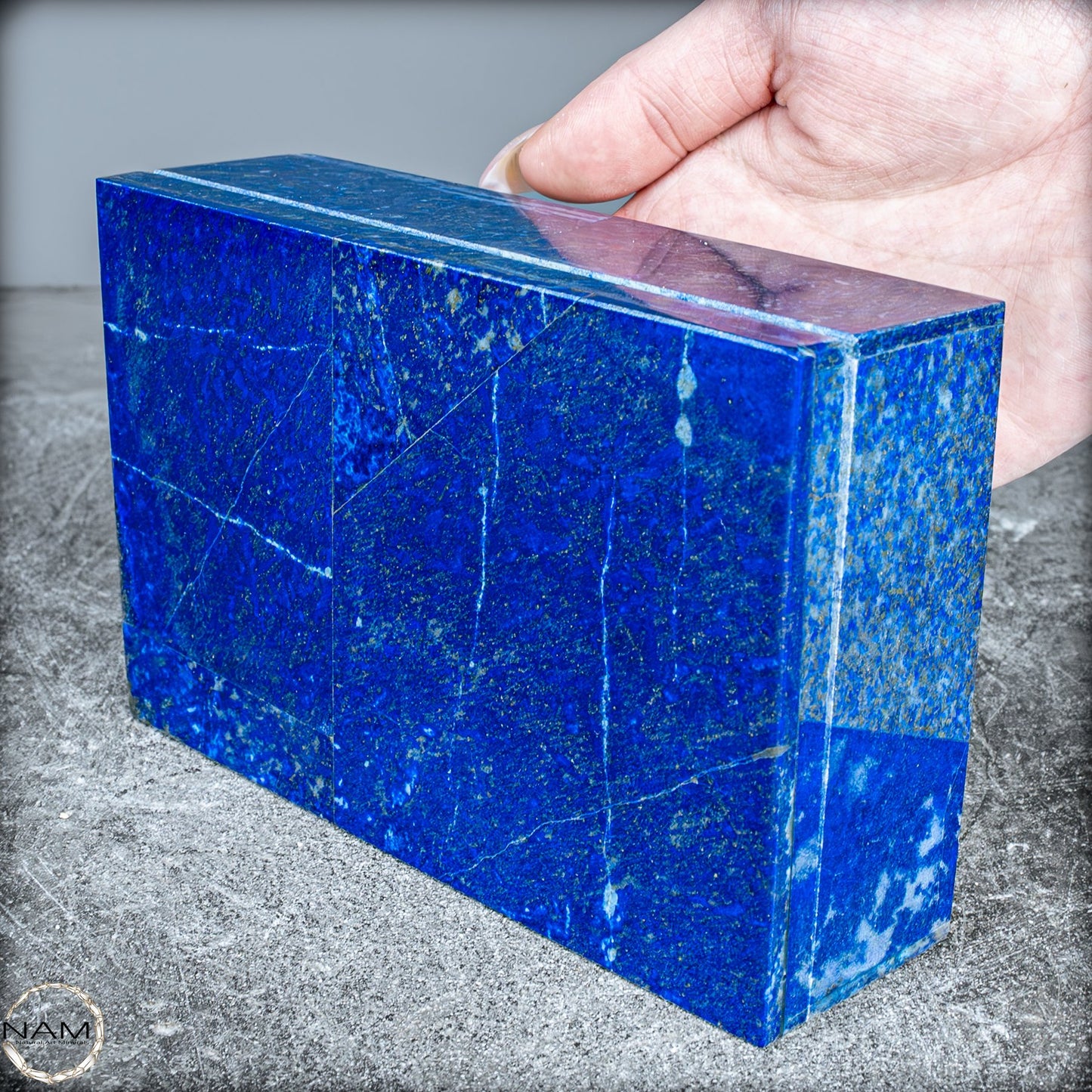 Natürliche  Lapislazuli Schmuckkästchen/Box - 712,77g