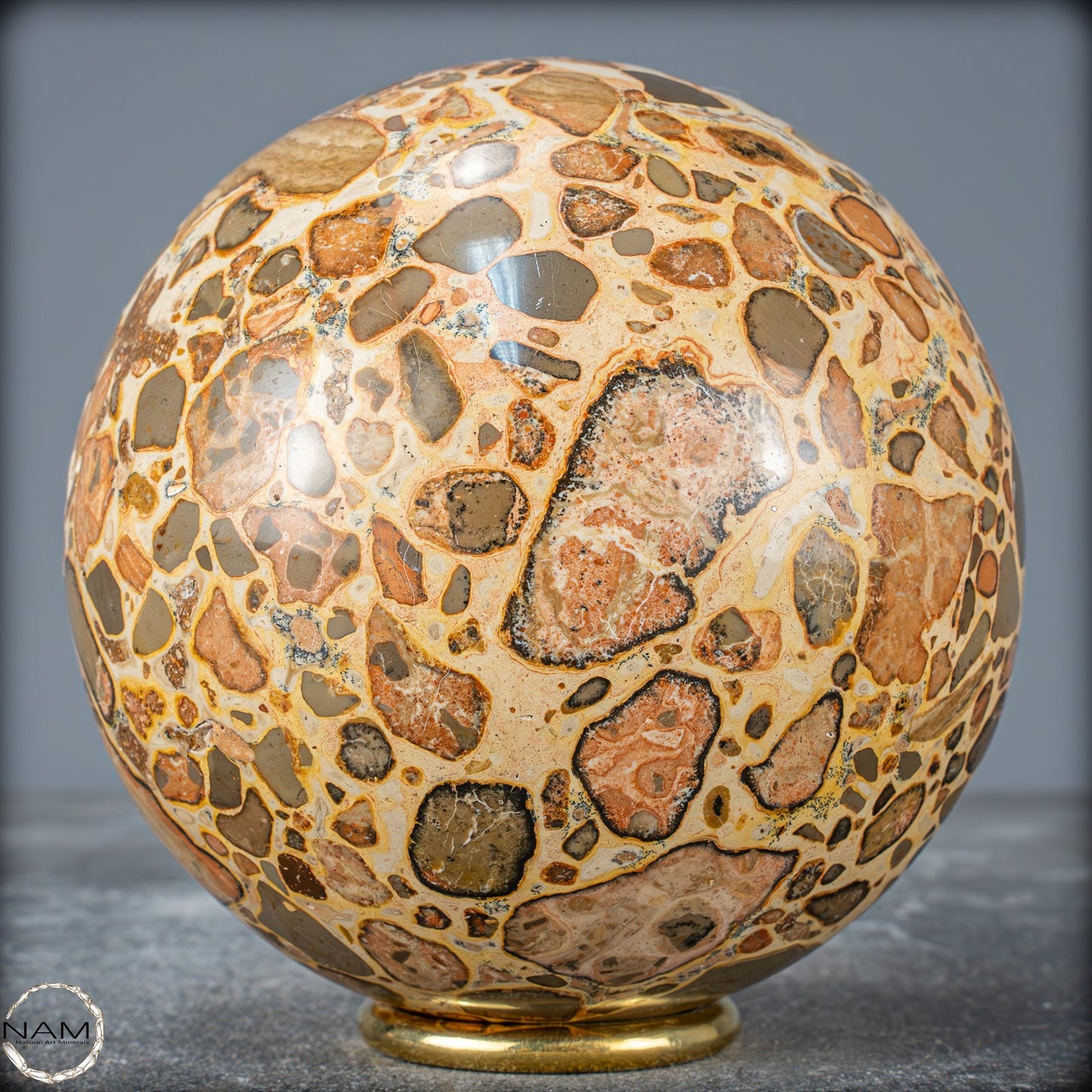 Natürliche Leoparden-Jaspis Kristallkugel - 1542,51 g