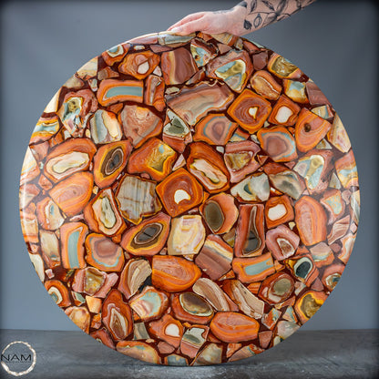 Wunderschöne Tisch-Platte aus Natürlichem Jasper - 13984,11g
