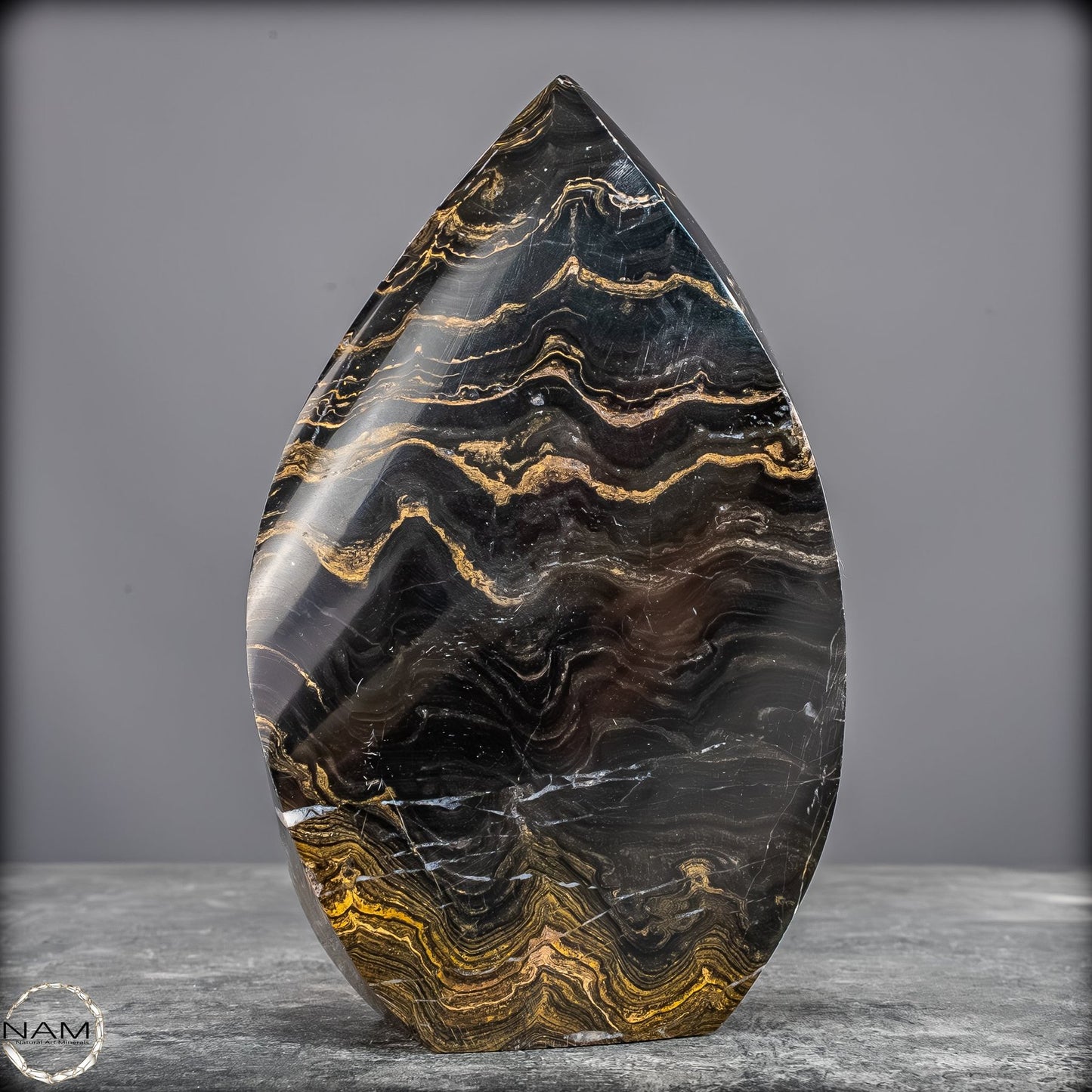 Versteinerte Algen Flamme – Millionen Jahre Naturgeschichte- 919,42g