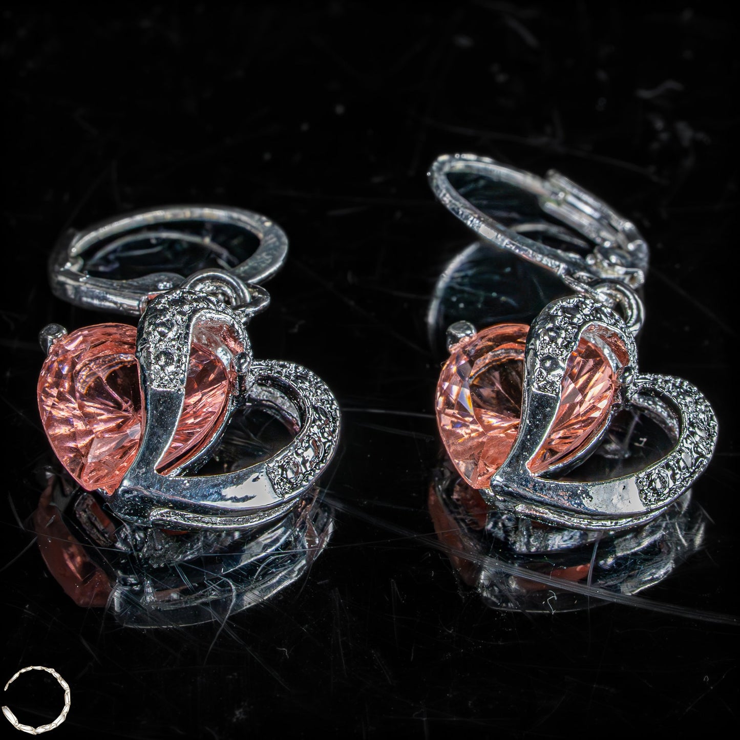 Elegante Topas-Ohrringe in Herzform - 4,08g 20,4ct