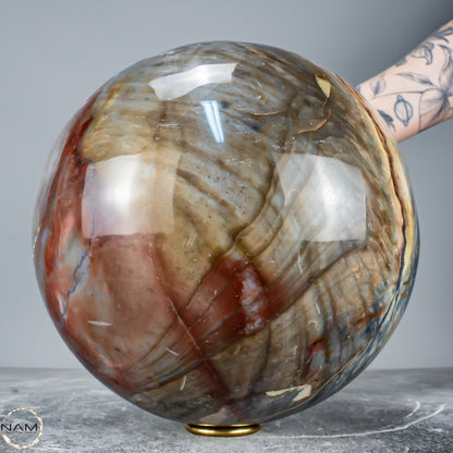 Natürliche Ocean-Jaspis-Achat Kugel 12489,33g