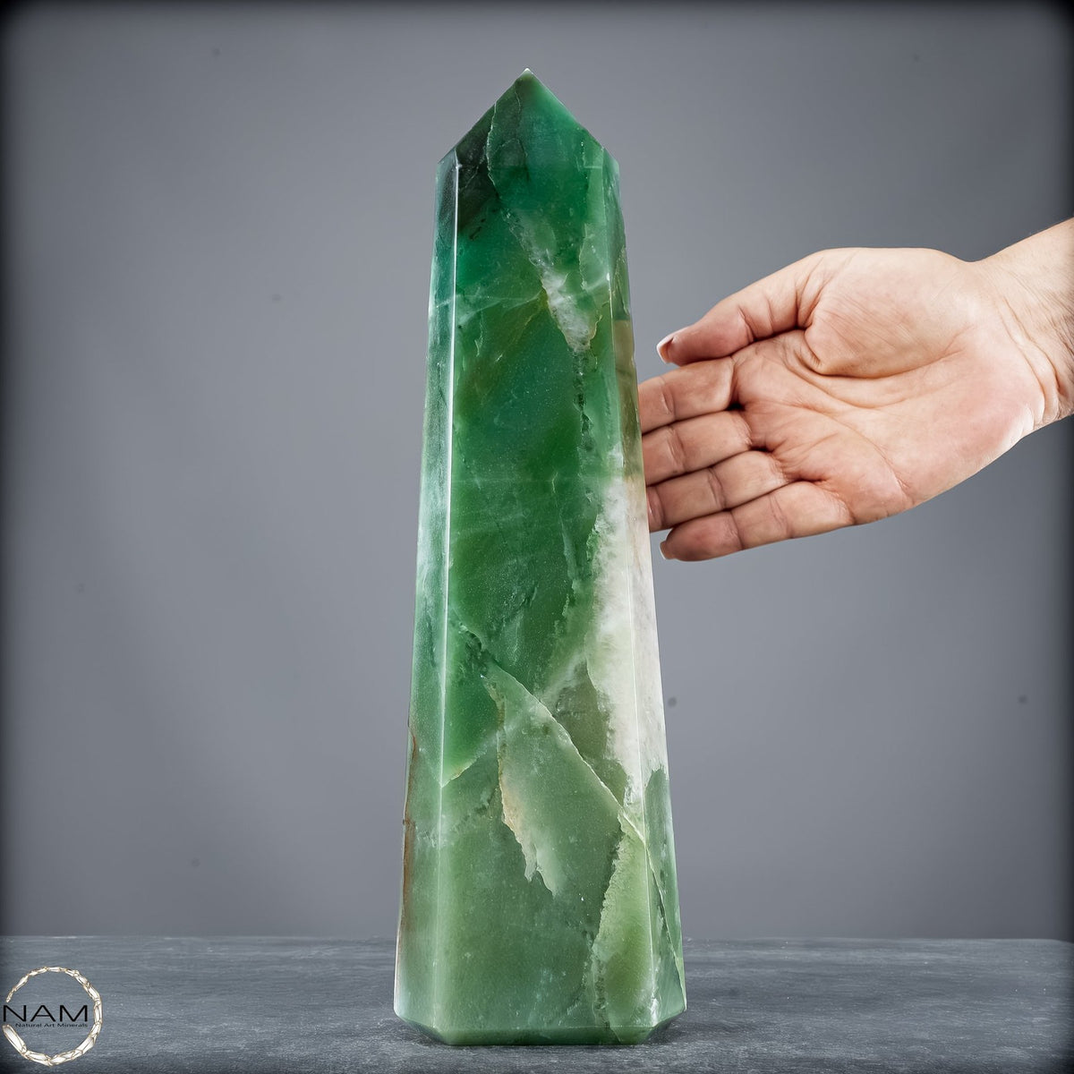 Natürlicher Aventurin Obelisk aus Brasilien - 1818,74g