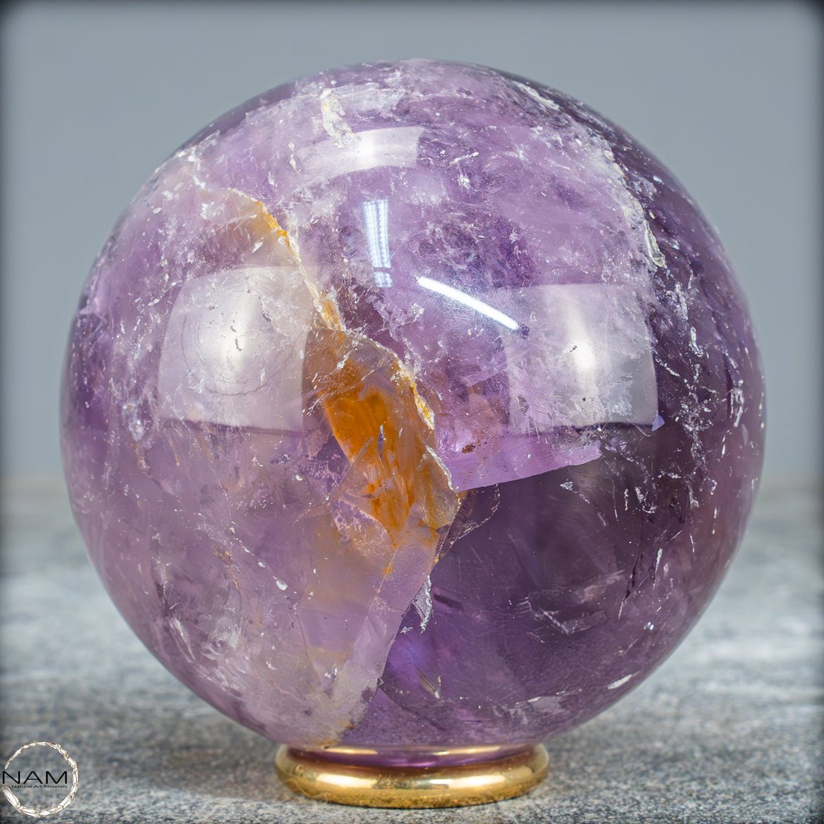 Natürliche Amethyst-Kristall Kugel, Brasilien - 484,35g