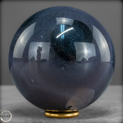 Natürlicher Moos Achat Kristall-Kugel, UV-Reactiv - 745,92g