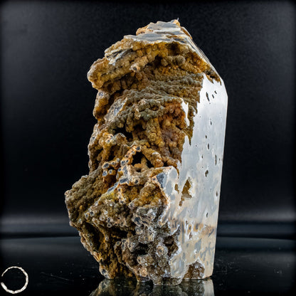 Natürlicher Achat-Kristall Obelisk mit Druse - 1357,17g
