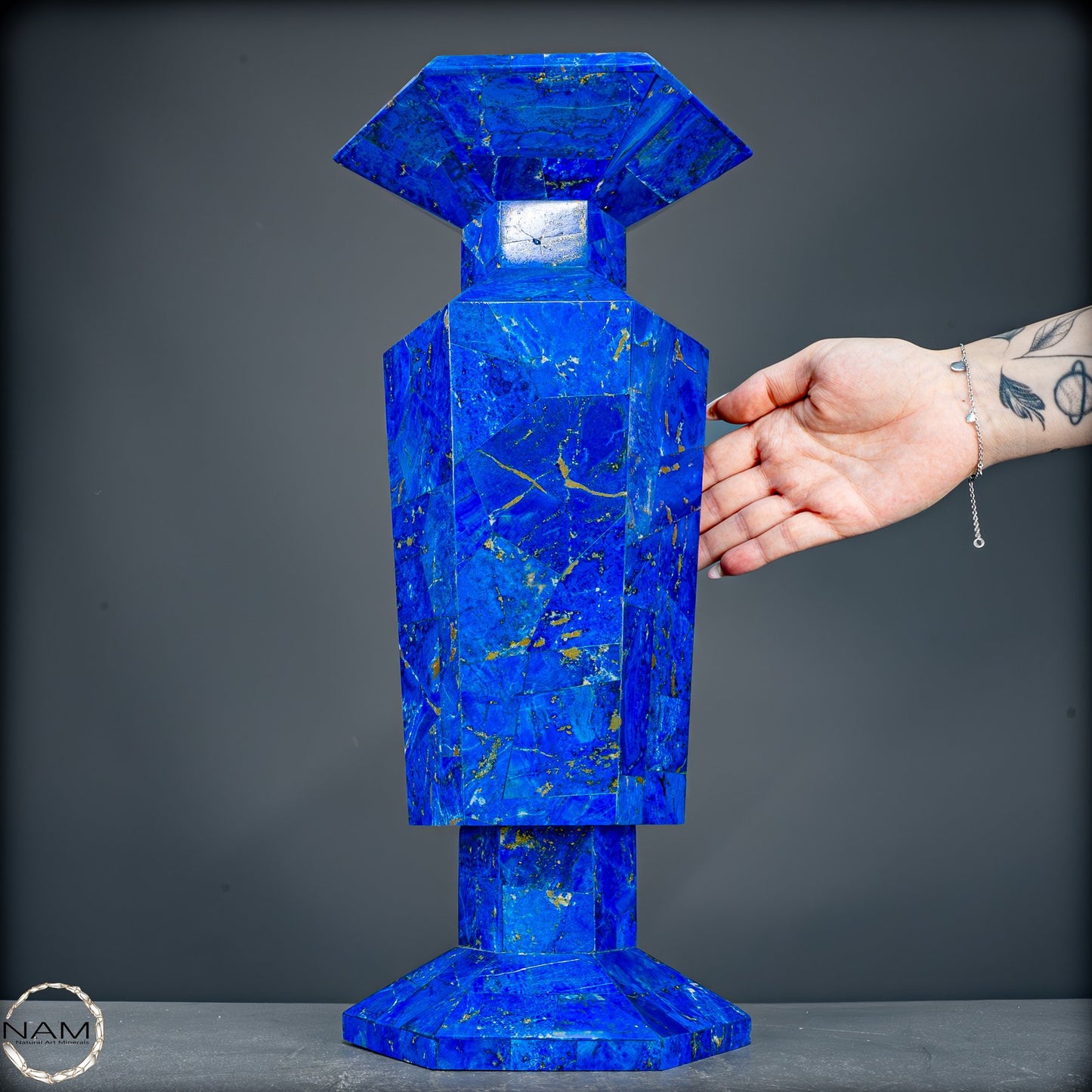 Seltener Natürliche Lapislazuli Kristall-Vase - 4688,71g