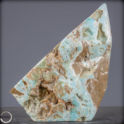 Natürlicher Blau-Grüne Aragonit Kristall-Freiform - 2287,04g