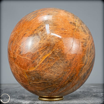 Natürlicher Pfirsich-Mondstein Kristall-Kugel -6580,72g