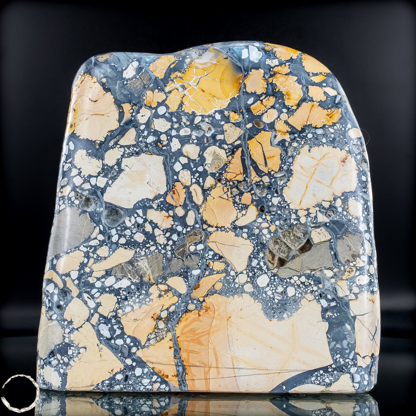 Natürliche Indonesische Picture Jasper-Kristall Freiform – 1630,17g