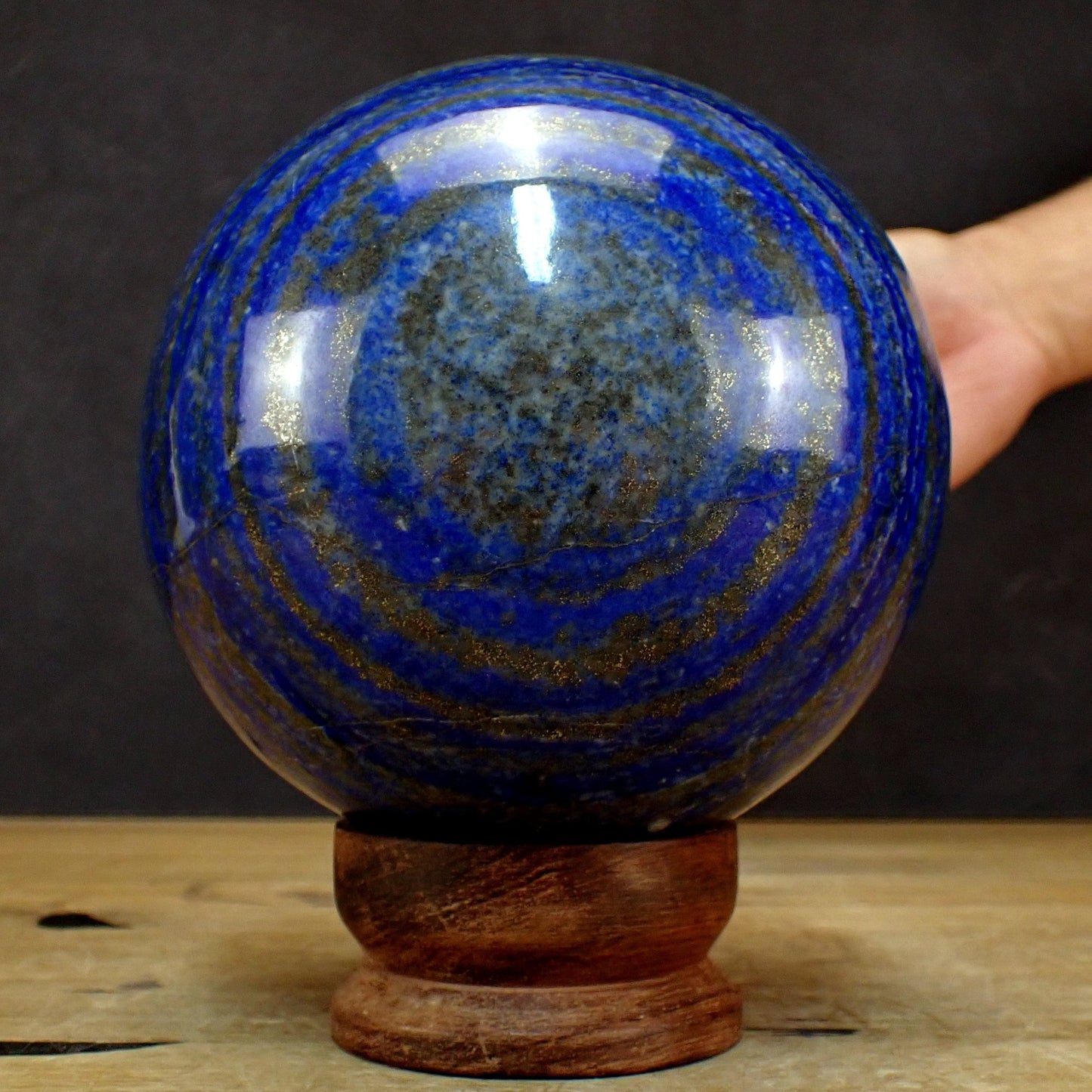 Große Königsblaue Lapislazuli-Kugel - 4987,77g - 155mm