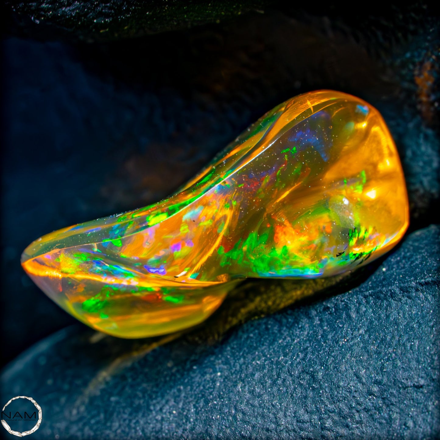 Seltener AAA+ Mexikanischer Feuer-Opal, 0,94g 4,7 ct