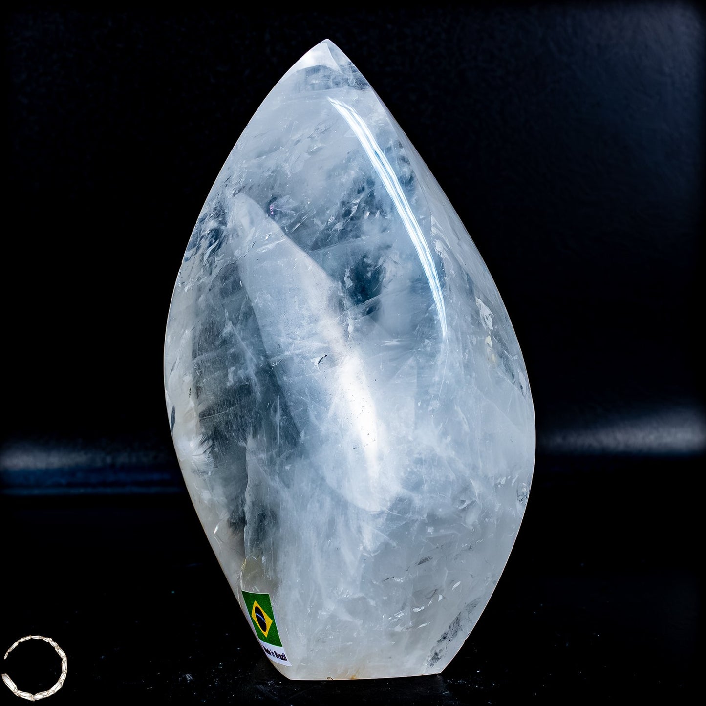Natürlicher Quarz-Kristall Flamme, Brasilien - 654,35g